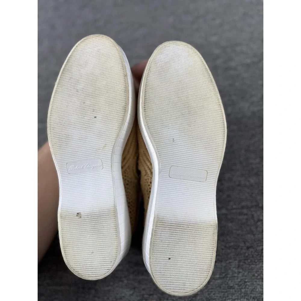 Isabel Marant Shoes Womens 7 Beige Woven Platform Slip On Raffia - Picture 11 of 14